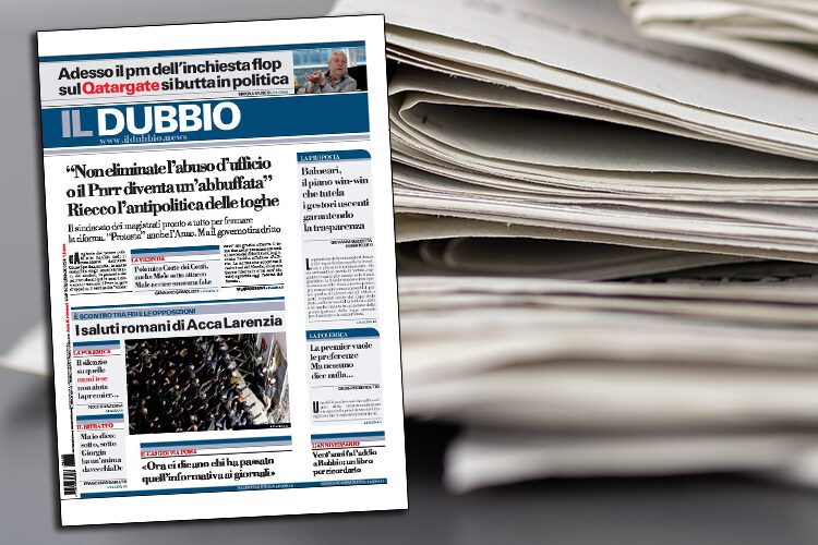 Articolo Rotondi Il Dubbio 09.01.2024 cover